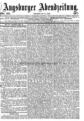 Augsburger Abendzeitung Samstag 16. Juni 1877