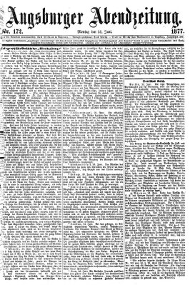 Augsburger Abendzeitung Montag 25. Juni 1877