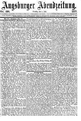 Augsburger Abendzeitung Dienstag 3. Juli 1877