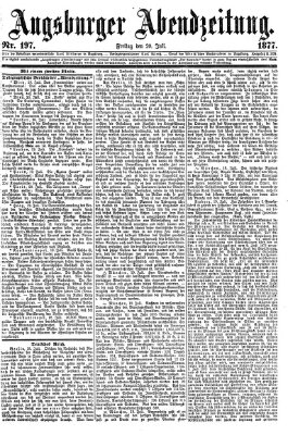 Augsburger Abendzeitung Freitag 20. Juli 1877