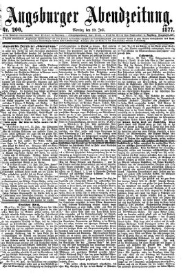 Augsburger Abendzeitung Montag 23. Juli 1877