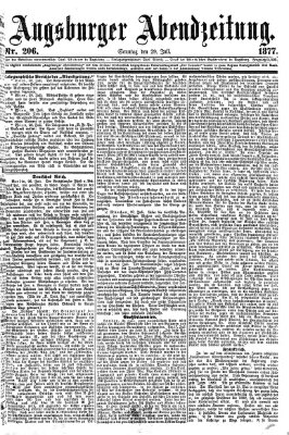 Augsburger Abendzeitung Sonntag 29. Juli 1877