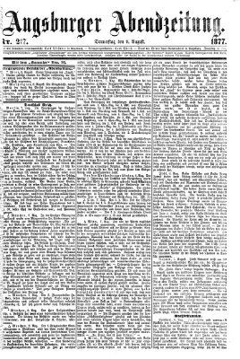 Augsburger Abendzeitung Donnerstag 9. August 1877