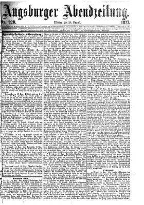 Augsburger Abendzeitung Montag 20. August 1877