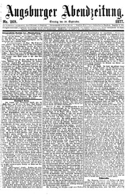 Augsburger Abendzeitung Sonntag 30. September 1877