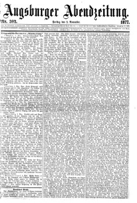 Augsburger Abendzeitung Freitag 2. November 1877