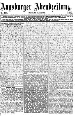 Augsburger Abendzeitung Montag 24. Dezember 1877