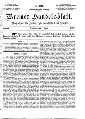 Bremer Handelsblatt Samstag 7. April 1877