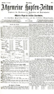 Allgemeine Hopfen-Zeitung Samstag 6. Januar 1877