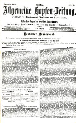 Allgemeine Hopfen-Zeitung Samstag 13. Januar 1877