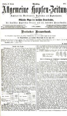 Allgemeine Hopfen-Zeitung Samstag 20. Januar 1877