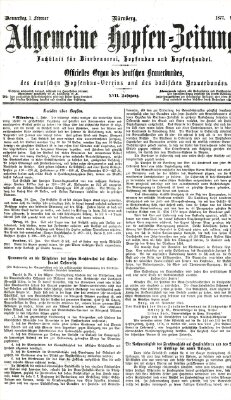 Allgemeine Hopfen-Zeitung Donnerstag 1. Februar 1877