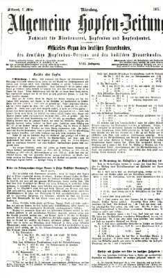 Allgemeine Hopfen-Zeitung Mittwoch 7. März 1877