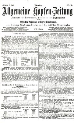 Allgemeine Hopfen-Zeitung Mittwoch 18. April 1877