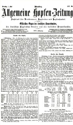 Allgemeine Hopfen-Zeitung Dienstag 1. Mai 1877