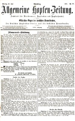 Allgemeine Hopfen-Zeitung Dienstag 26. Juni 1877