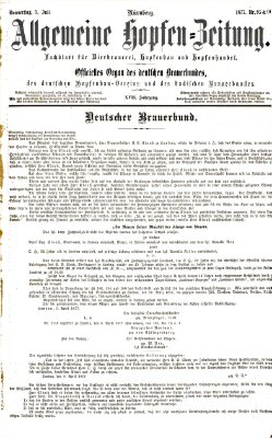 Allgemeine Hopfen-Zeitung Donnerstag 5. Juli 1877