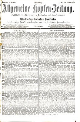 Allgemeine Hopfen-Zeitung Donnerstag 6. Dezember 1877