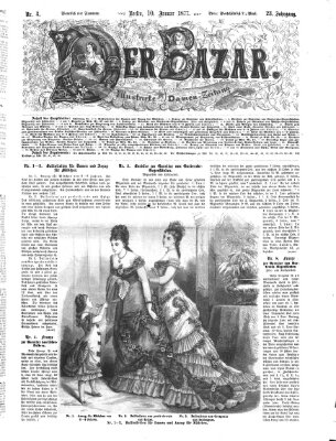 Der Bazar Mittwoch 10. Januar 1877