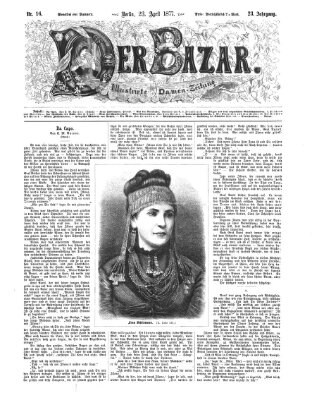 Der Bazar Montag 23. April 1877