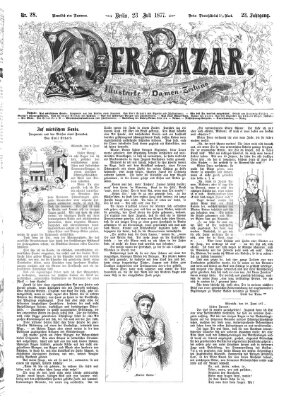 Der Bazar Montag 23. Juli 1877