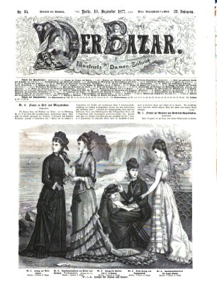 Der Bazar Montag 10. September 1877