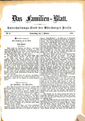 Das Familienblatt (Würzburger Presse) Donnerstag 1. Februar 1877