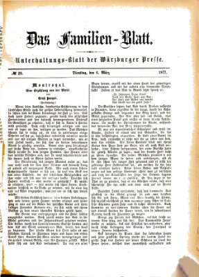 Das Familienblatt (Würzburger Presse) Dienstag 6. März 1877