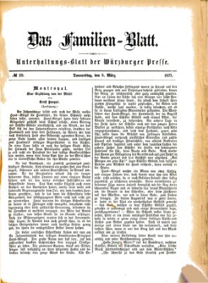 Das Familienblatt (Würzburger Presse) Donnerstag 8. März 1877