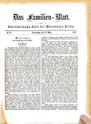 Das Familienblatt (Würzburger Presse) Donnerstag 15. März 1877