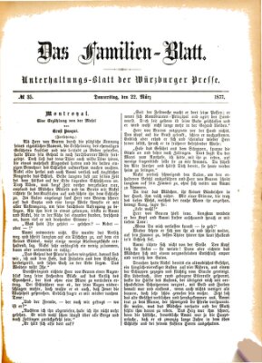 Das Familienblatt (Würzburger Presse) Donnerstag 22. März 1877