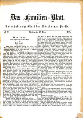 Das Familienblatt (Würzburger Presse) Dienstag 27. März 1877