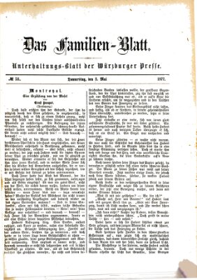 Das Familienblatt (Würzburger Presse) Donnerstag 3. Mai 1877