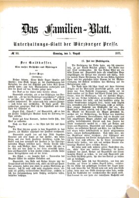 Das Familienblatt (Würzburger Presse) Sonntag 5. August 1877