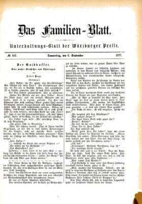 Das Familienblatt (Würzburger Presse) Donnerstag 6. September 1877