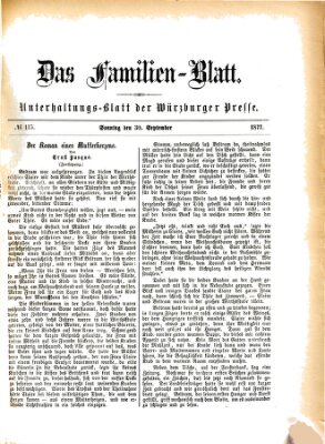 Das Familienblatt (Würzburger Presse) Sonntag 30. September 1877