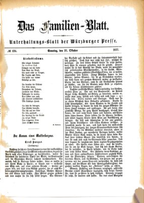 Das Familienblatt (Würzburger Presse) Sonntag 21. Oktober 1877