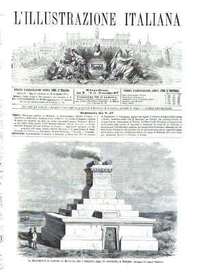 L' Illustrazione italiana Sonntag 25. November 1877