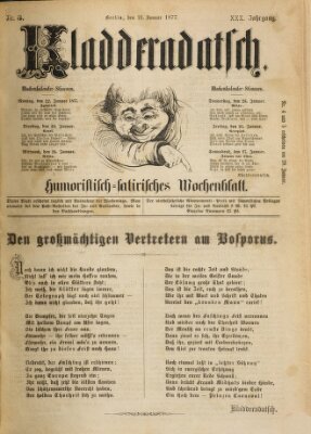 Kladderadatsch Sonntag 21. Januar 1877