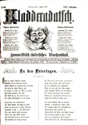 Kladderadatsch Sonntag 1. April 1877