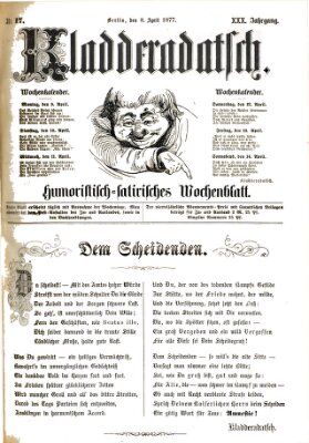 Kladderadatsch Sonntag 8. April 1877