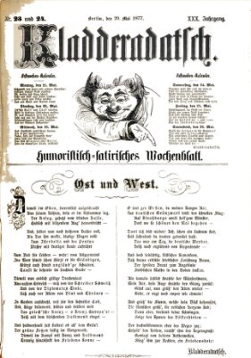 Kladderadatsch Sonntag 20. Mai 1877