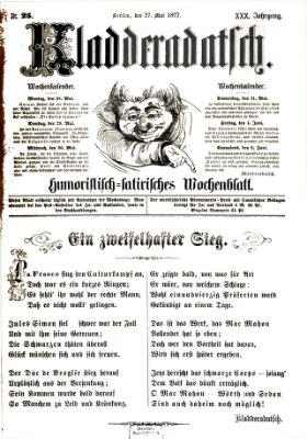 Kladderadatsch Sonntag 27. Mai 1877