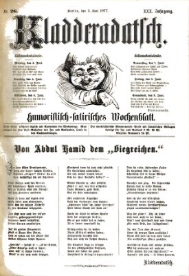 Kladderadatsch Sonntag 3. Juni 1877