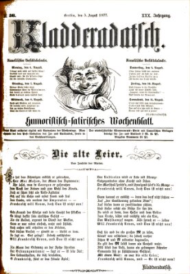 Kladderadatsch Sonntag 5. August 1877