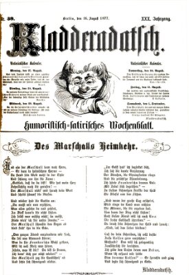 Kladderadatsch Sonntag 26. August 1877