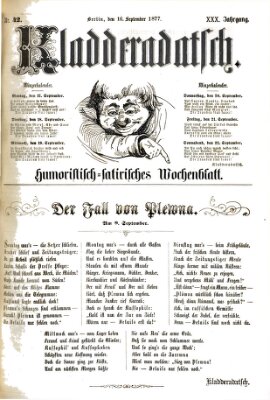 Kladderadatsch Sonntag 16. September 1877