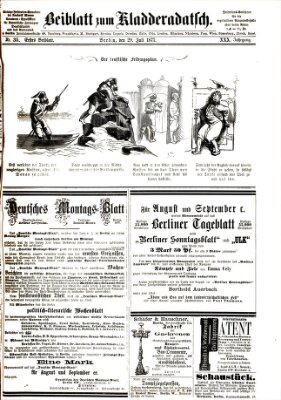 Kladderadatsch Sonntag 29. Juli 1877