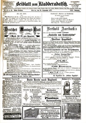 Kladderadatsch Sonntag 30. September 1877