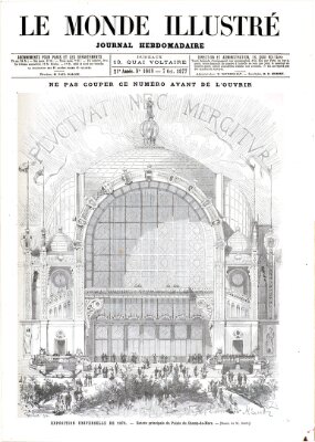 Le monde illustré Sonntag 7. Oktober 1877